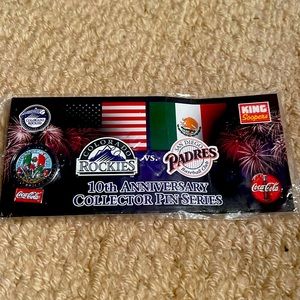 Colorado Rockies vs San Diego Padres 10th Anniversary Collector Pin Series